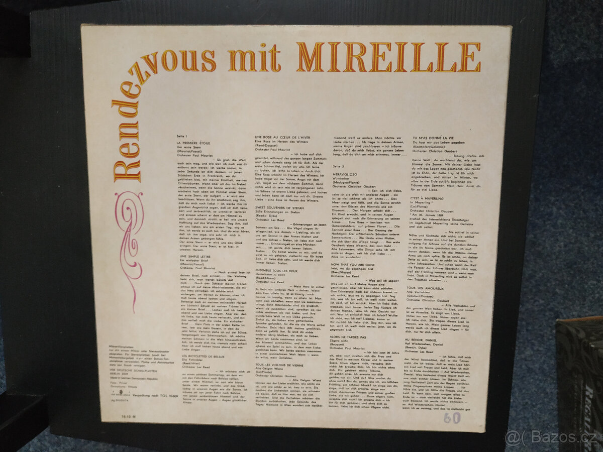 Aznavour Becaud Mathieu LP desky - 17