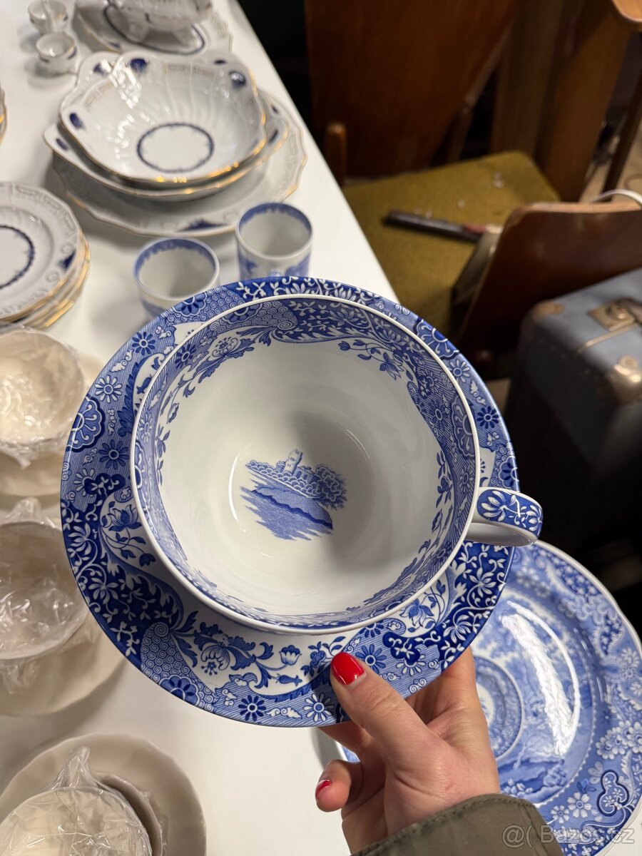 Vintage Spode Blue Italy - 17