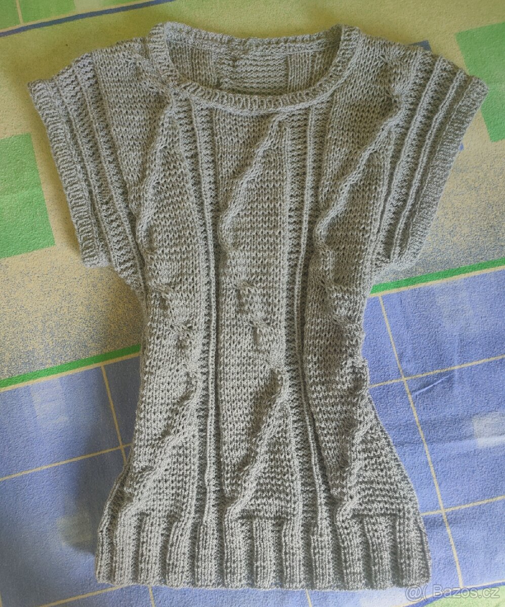 RUČNĚ PLETENÁ, NOVÁ, EXTRA DLOUHÁ ŠÁLA-PLÉD: 2,5metru x 30cm - 17