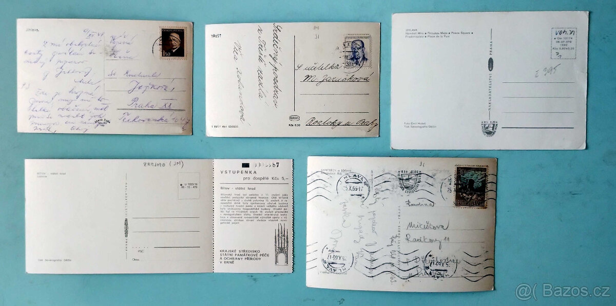 pohlednice Kácov, severní Morava, Semily, Letiny, Rataje - 17