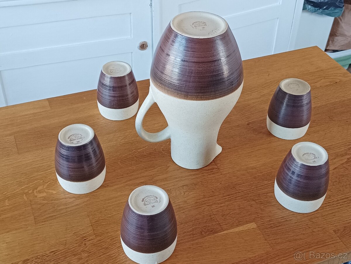 VINTAGE KERAMICKÁ NÁPOJOVÁ SOUPRAVA BRUSEL DITMAR URBACH - 17