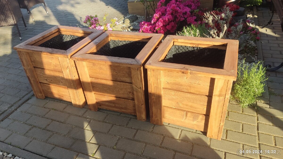 TRUHLÍKY, vyvýšené záhony... různé rozměry, design... - 17