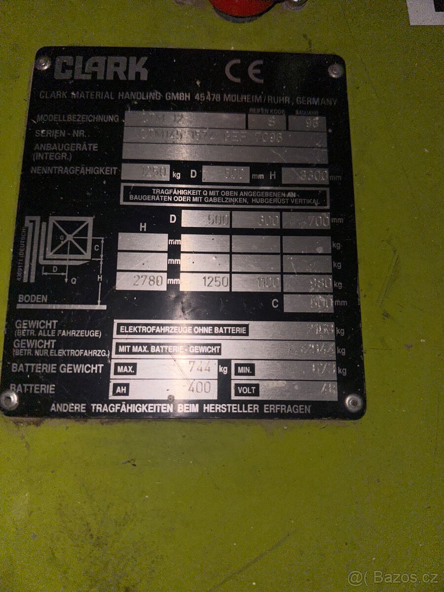 CLARK vzv bateriový vozík - 17