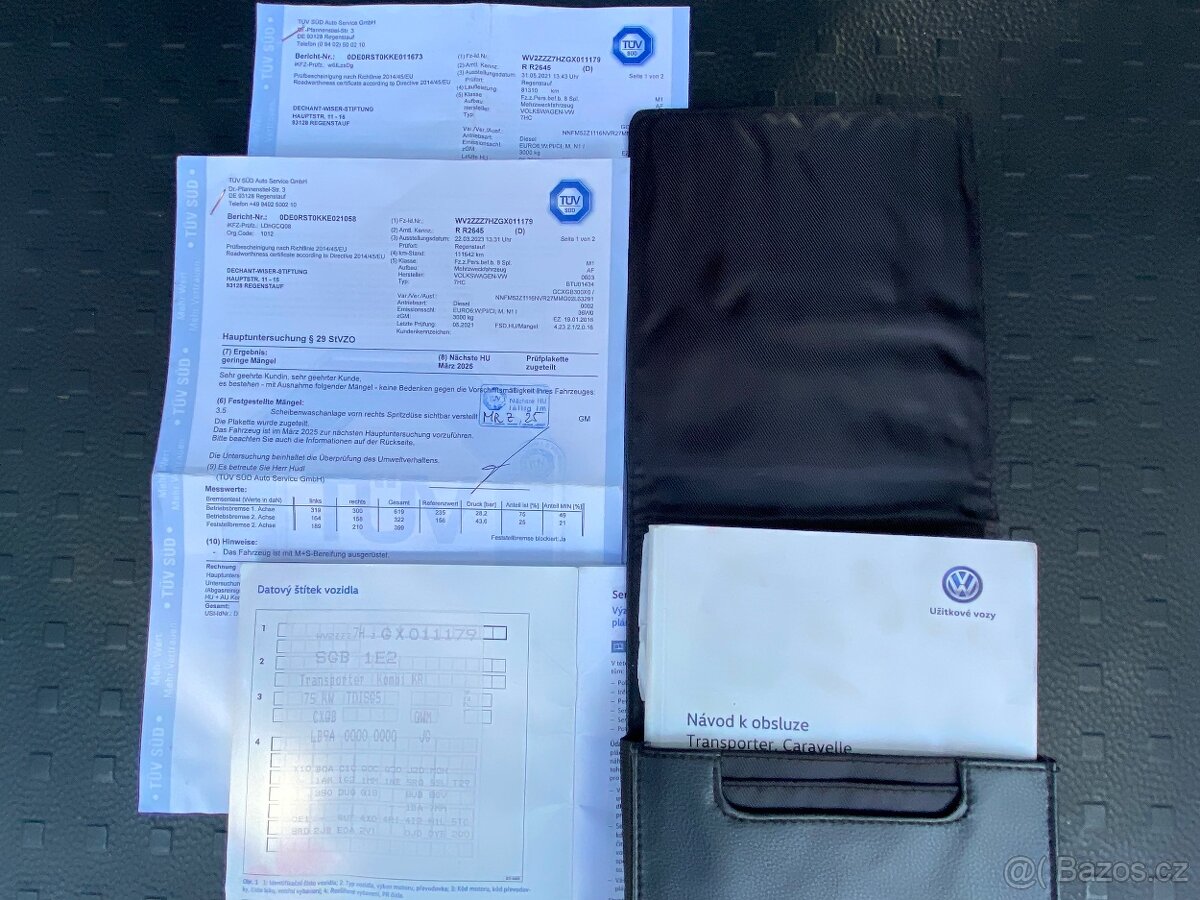 VW Transportér T6 2.0 TDi 75 KW klima 9 míst - 17