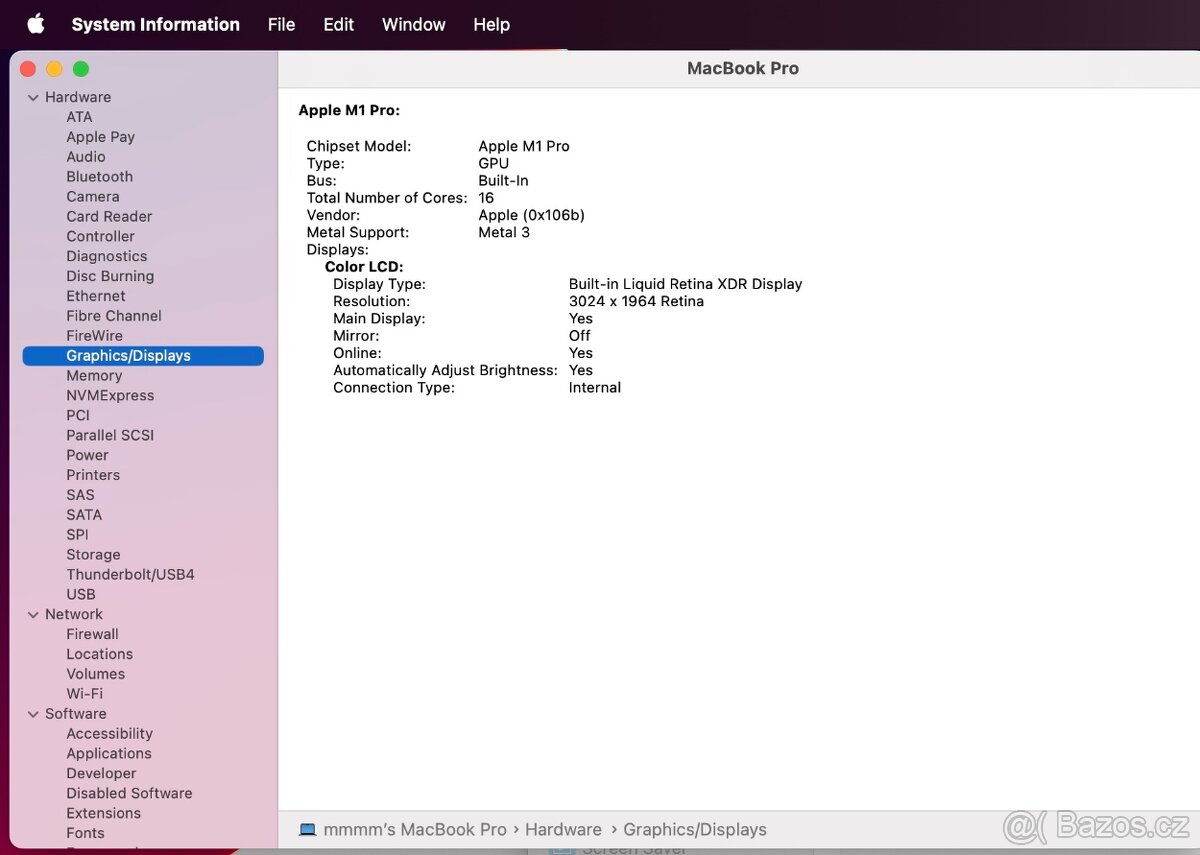 Apple MacBook Pro 14” M1 Pro 2021 - 17