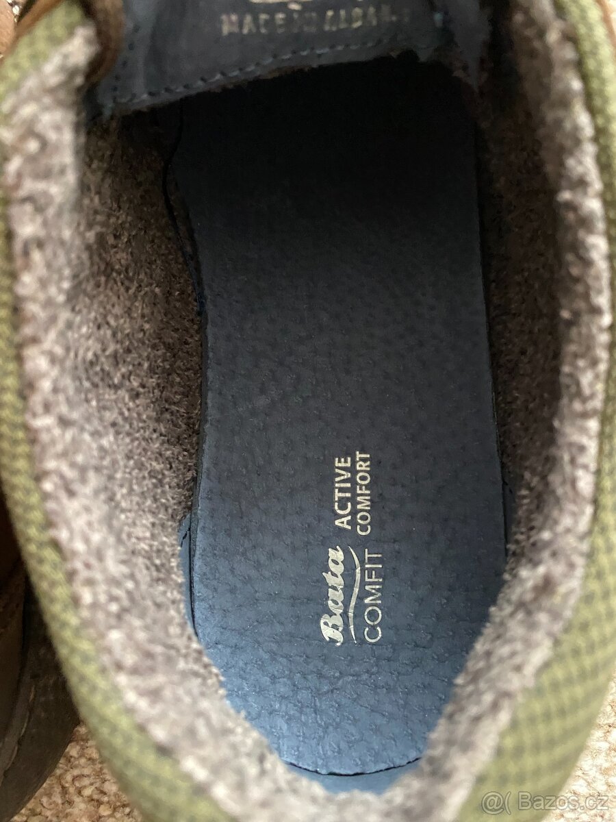 Nové pánské kožené podzimní/zimní boty Baťa - č. 42 - 17