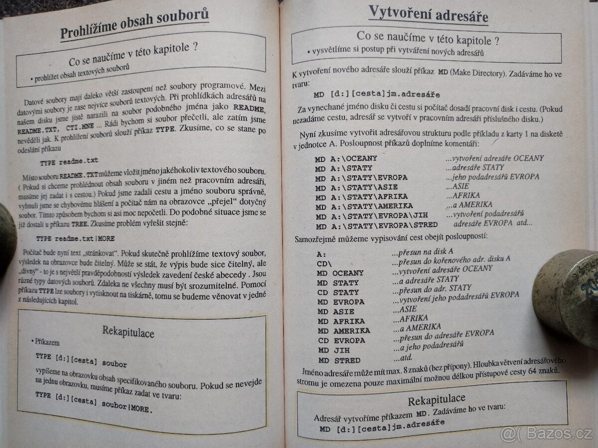 Počítačové učebnice 1. pol. 90. MS-DOS sestavy - 17