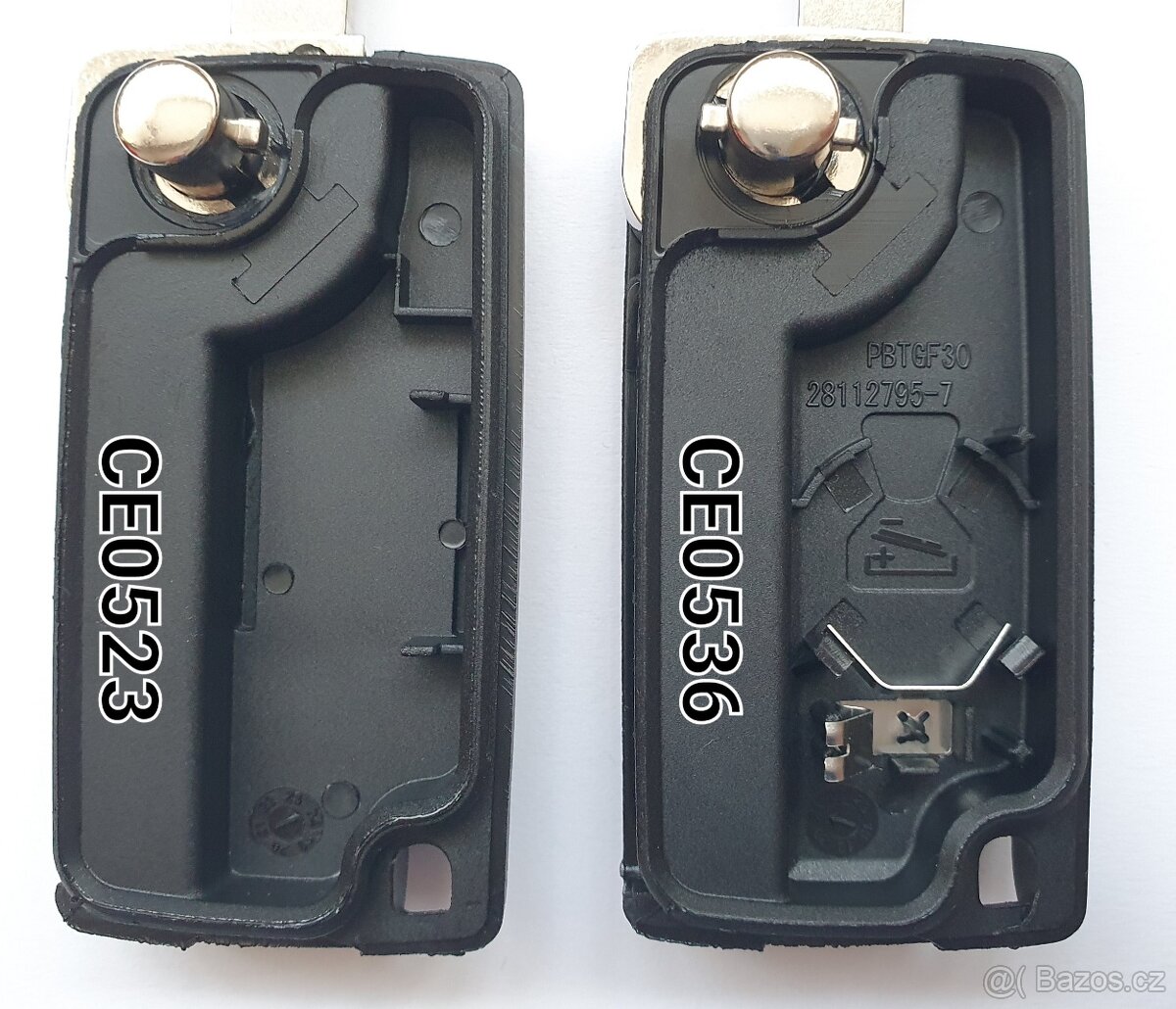 Klíč Citroen Peugeot 2 / 3 tlačítka. Starší provedení s log - 17