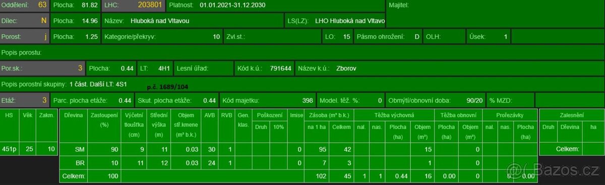Prodej lesních pozemků k.ú. Zborov - 17