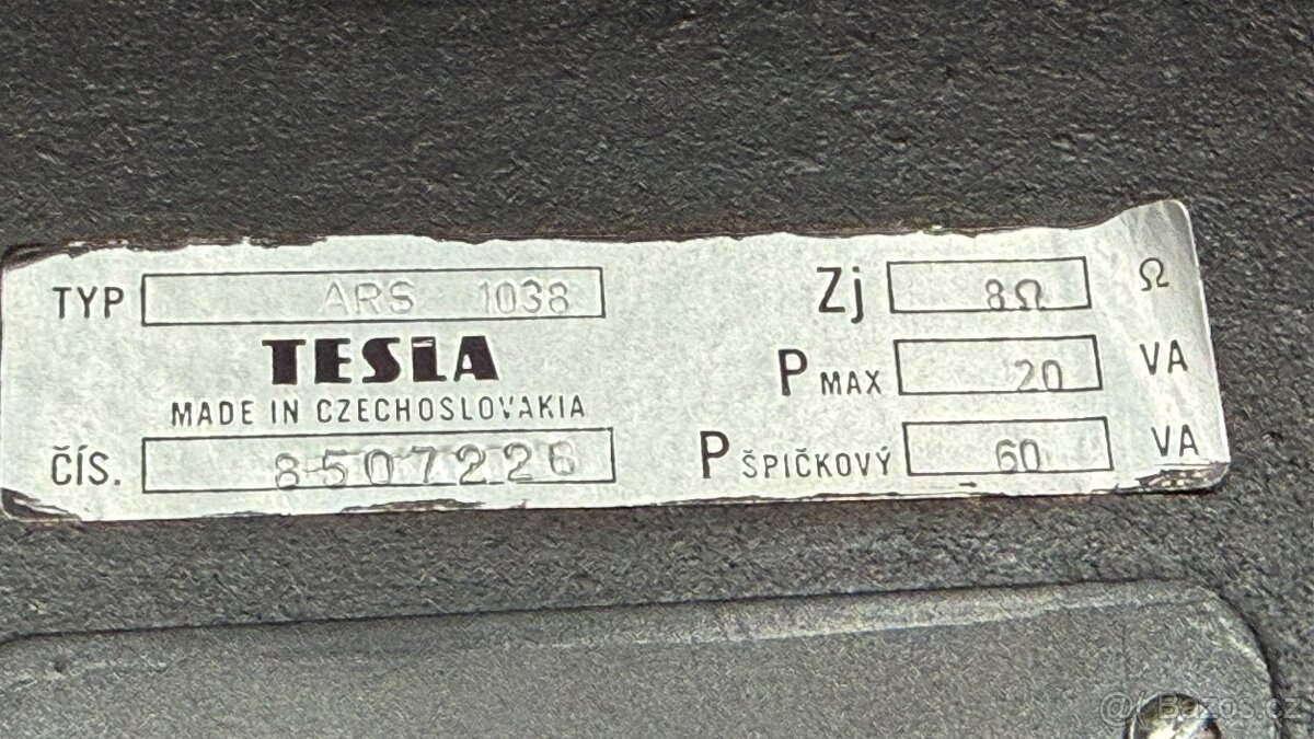 TESLA repro boxy ARS 1038 - korpusy + vyhybky - 17