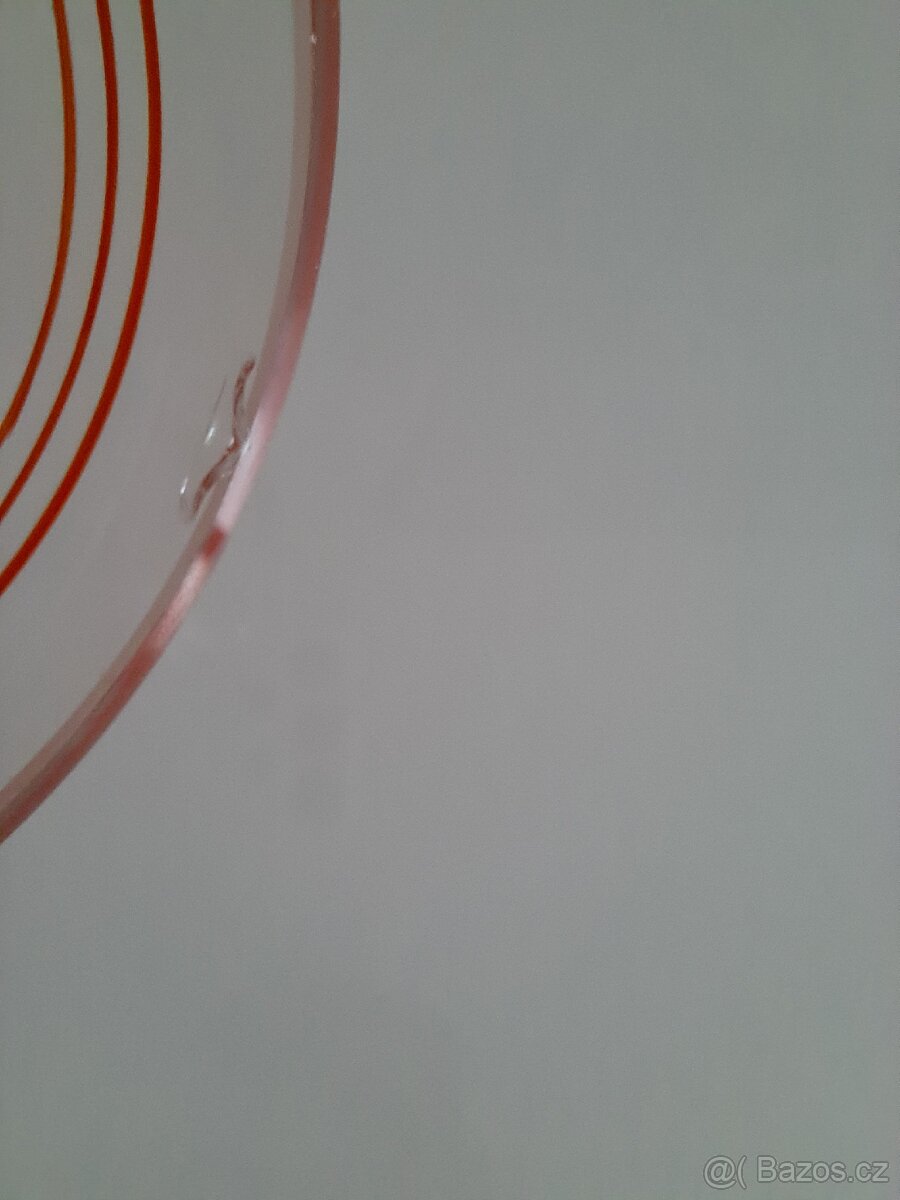 Art deco - džbán a sklenice - retro sklo - 17