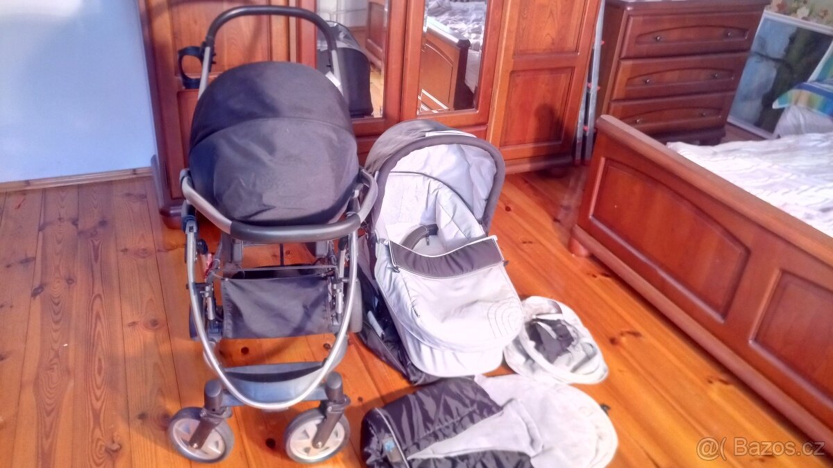 Kočárek 3v1 hluboká korba,sportovní sedačka,autosedacka - 17