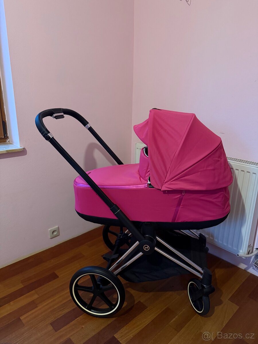 Rám/Podvozek outlet Cybex Priam 4.0 Chrome Black + kola - 17