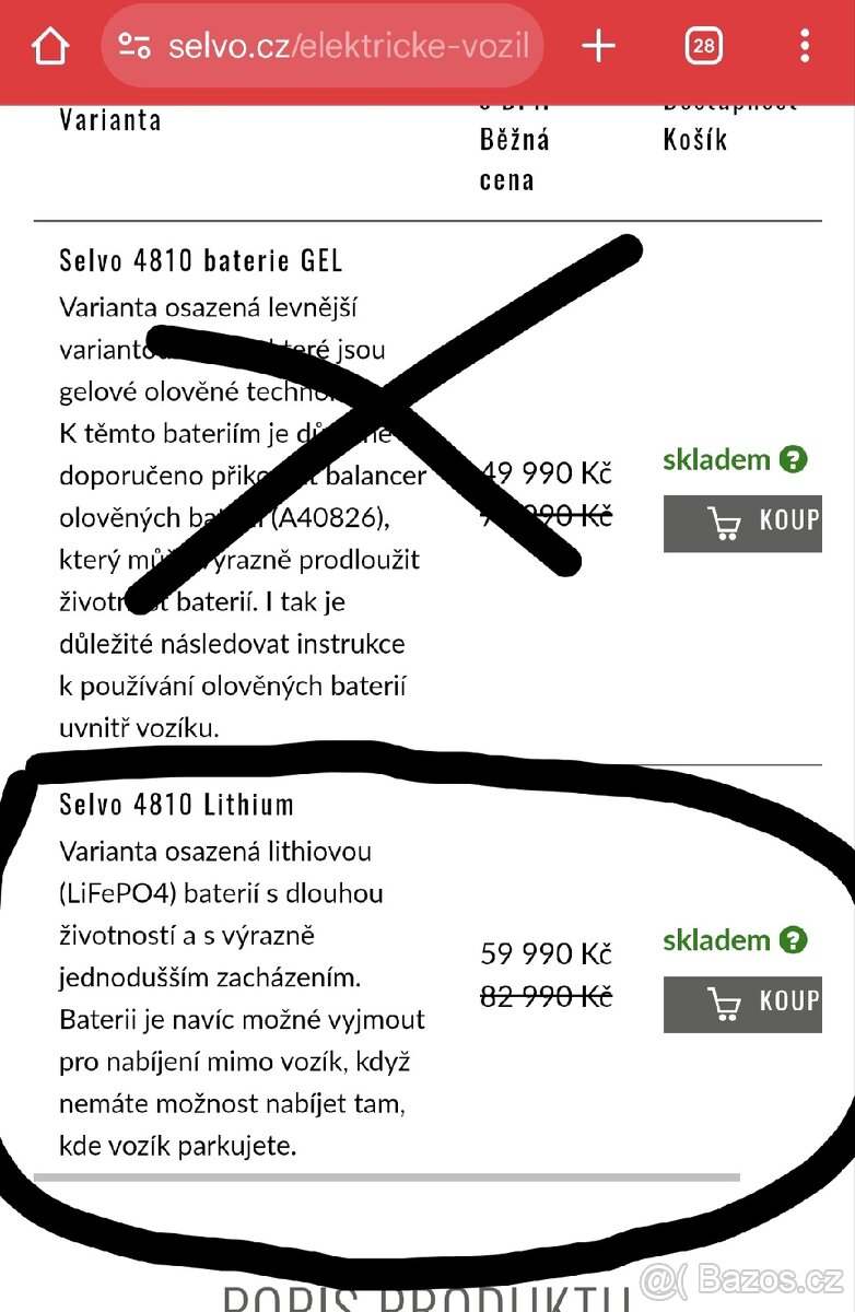 Selvo 4810L elektrický invalidní vozík - 17