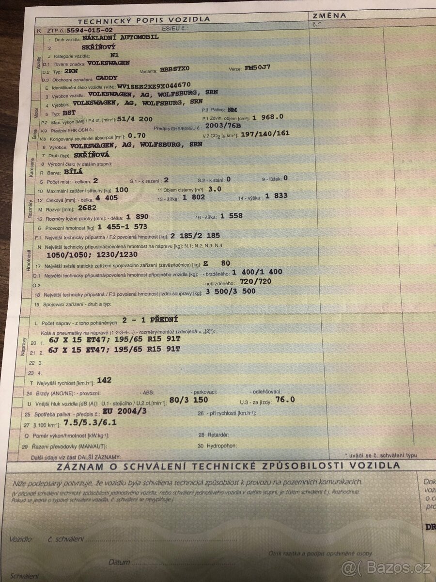 Volkswagenu Caddy 1968 - 17