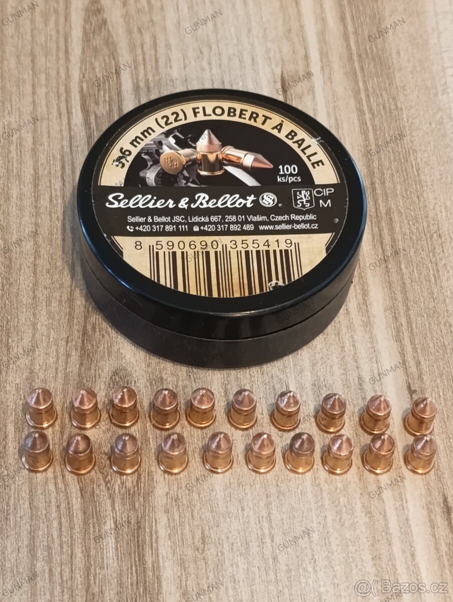 PUŠKA FLOBERT RÁŽE 6MM/.22+20KS NÁBOJŮ - 17