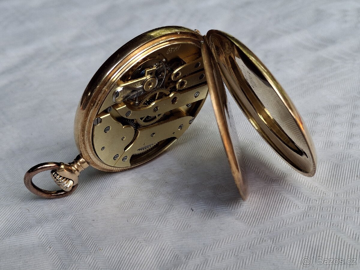 Zlaté kapesní hodinky J.Calame Robert - 17