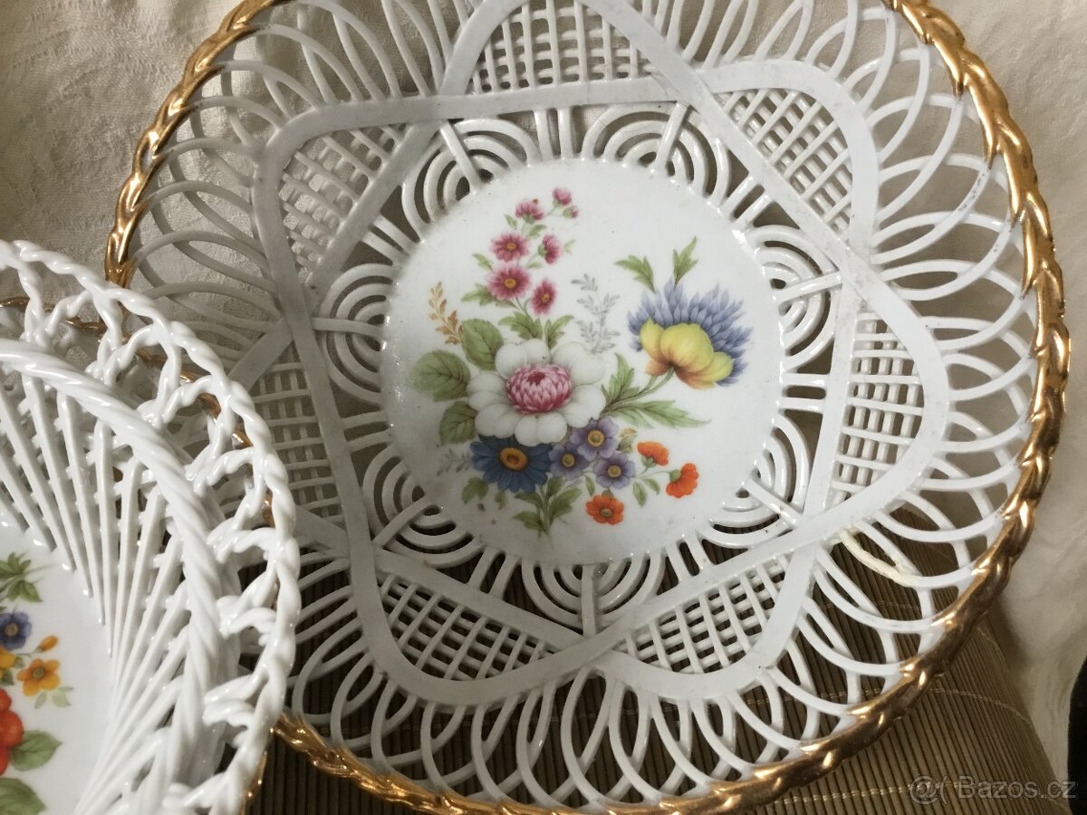 porcelánová miska s kvetinami, vice druhu - 17