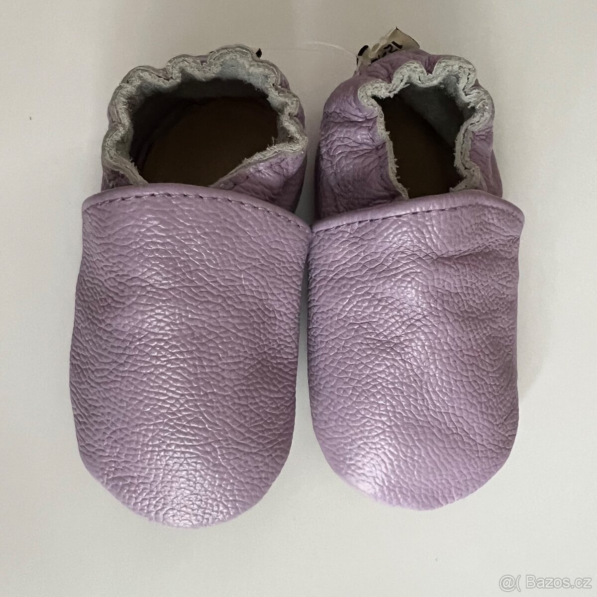 Nové Dětské kožené capáčky / boty pro miminko nazouvací - 17