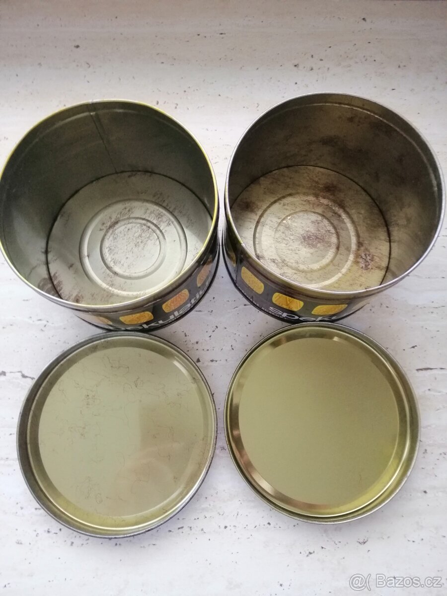 Staré plechové krabičky - 17