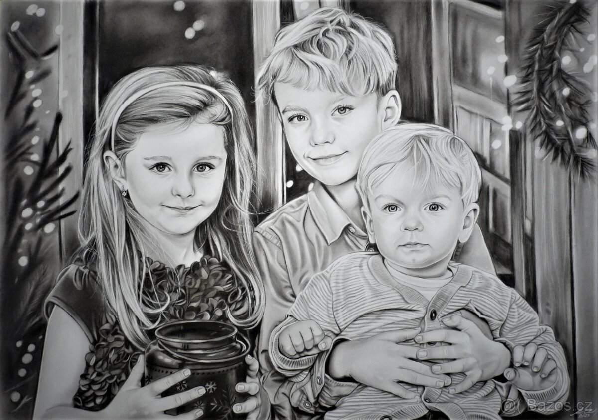 KRESBA PORTRÉTŮ PODLE FOTOGRAFIE - 17