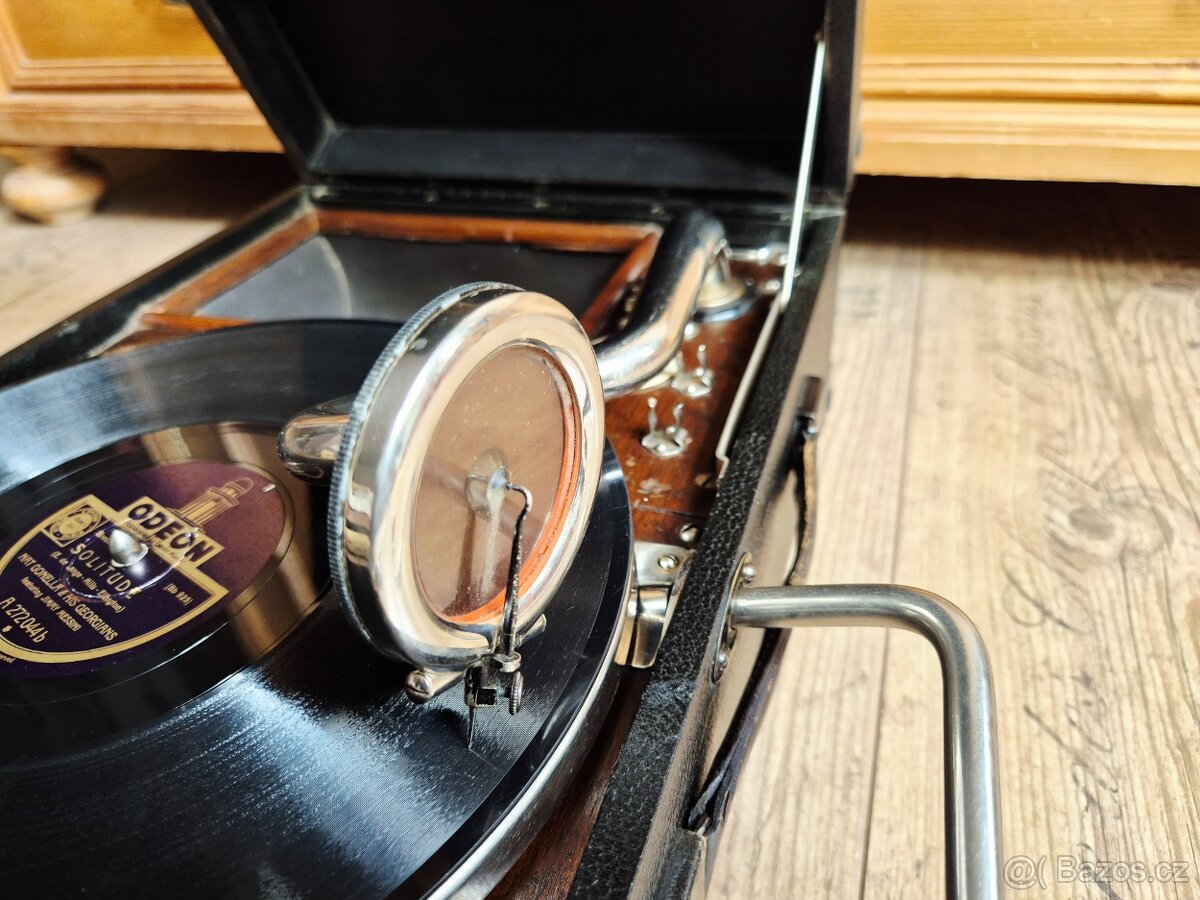 Starožitný gramofon His Master's Voice, model 101, 1925-27 - 17