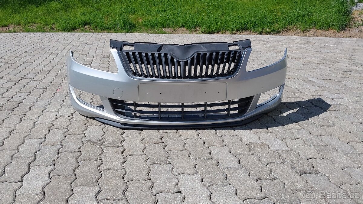 Škoda Fabia 2 – Nárazník přední stribrný 9156 Facelift - 17