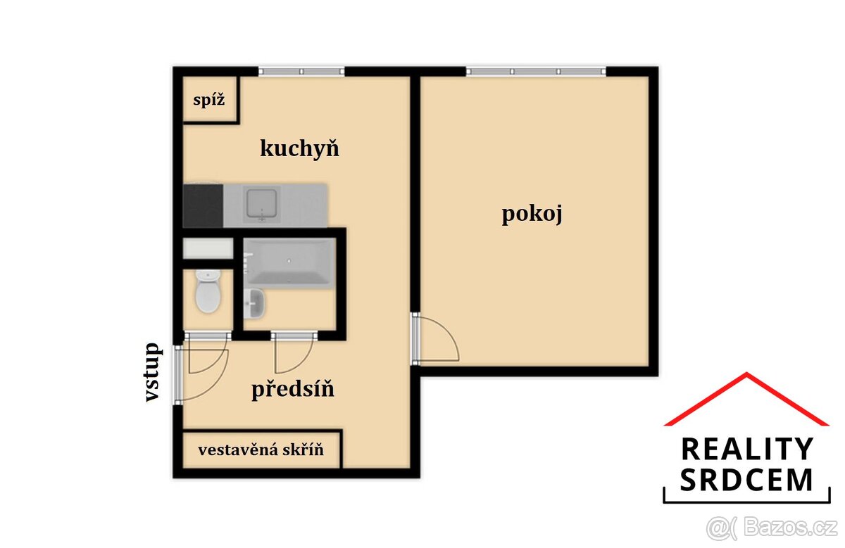 Prodej družstevního bytu 1+1, 33 m2, ul. Haškova, Karviná-Rá - 17