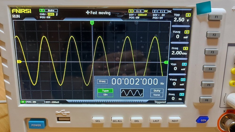 Osciloskop FNIRSI 2x100MHz s generátorem 10MHz NOVÝ - 17