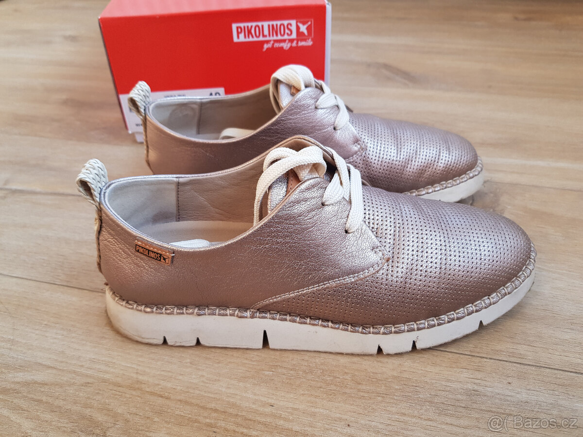 Stříbrné kožené boty PIKOLINOS vel. 40 - 17