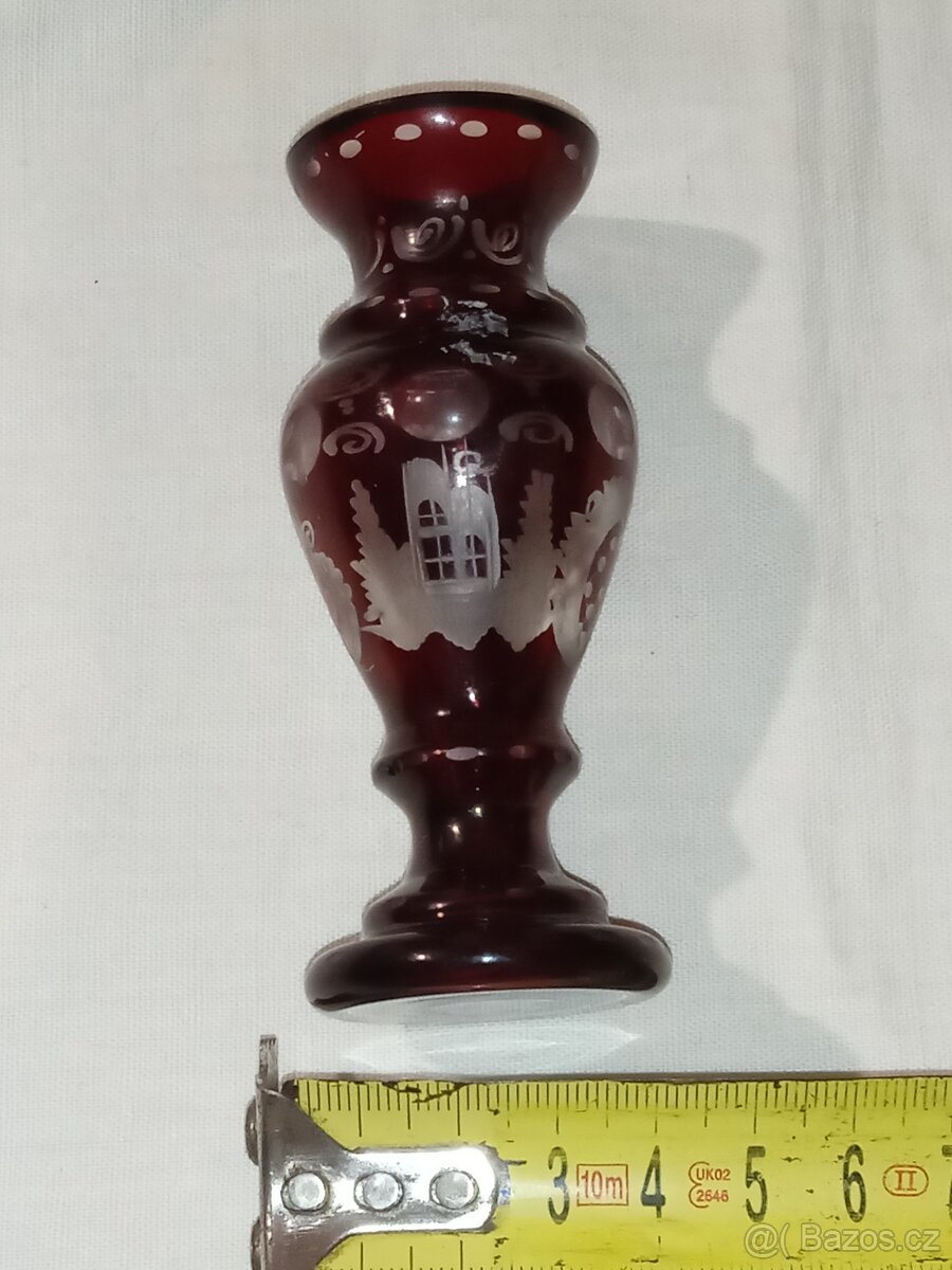 Sklo - korbely, popelníky, karafy, flakony, vázy, grogovky - 17