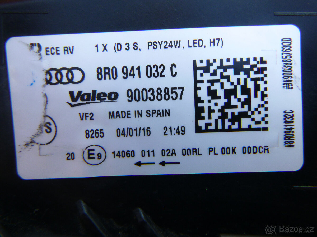 AUDI Q5 světlo lampa bi-xenon 8R0941754C 8R0941032C - 17