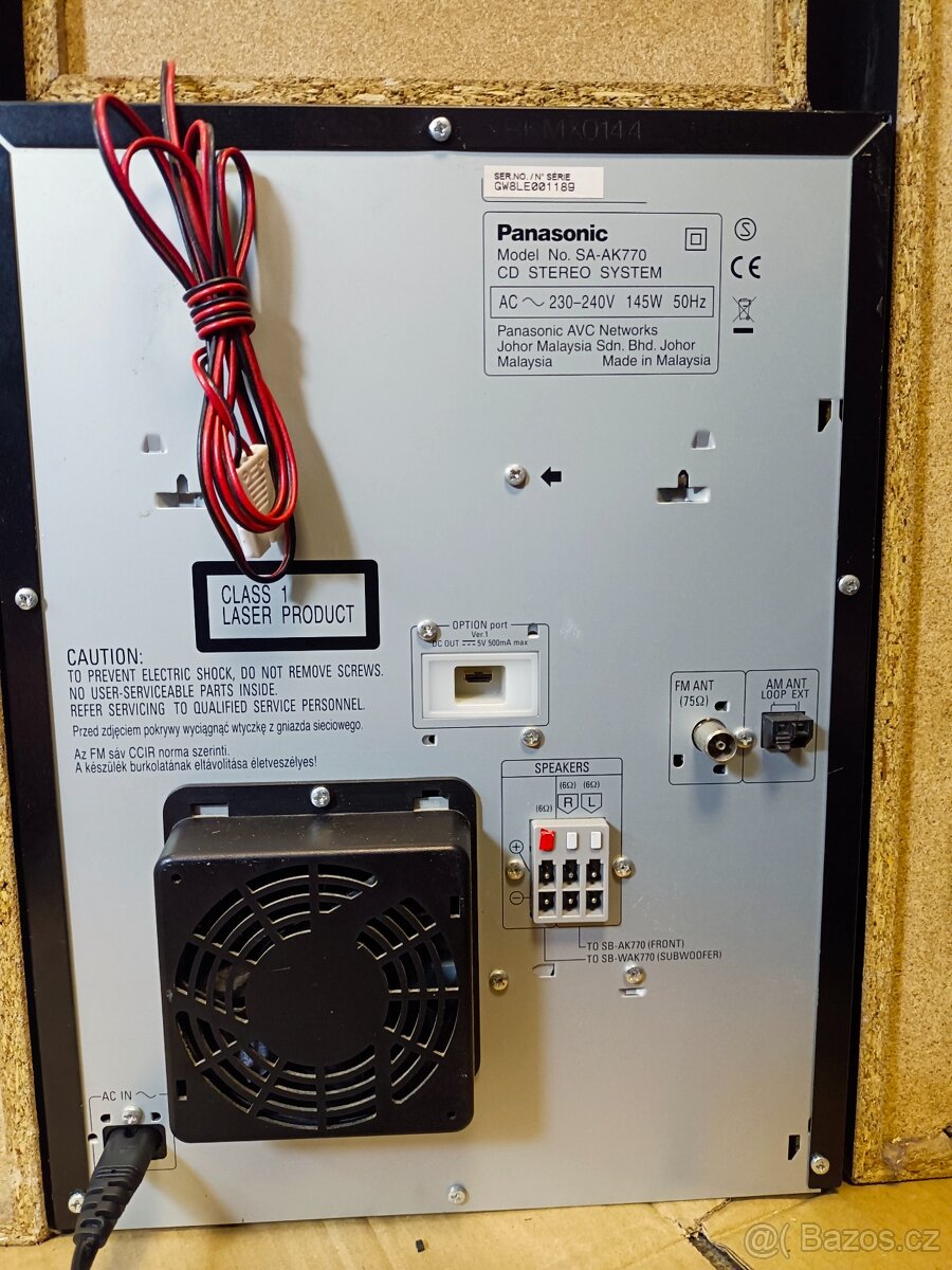 PANASONIC věž SA-AK770, CD-Mgf-USB-Rádio, subwoofer - 17