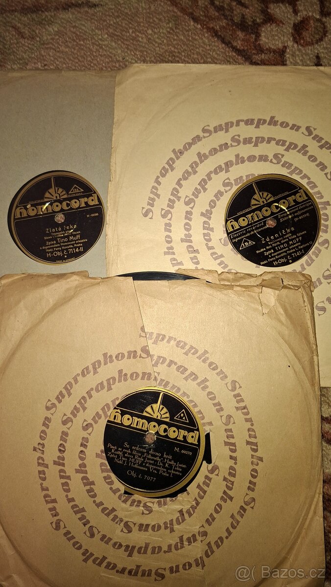 Šelakové gramofonové desky - 25 cm - 17