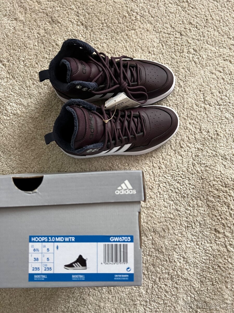 Adidas HOOPS 3.0 MID WTR dámské 38 zimni zateplené - 17