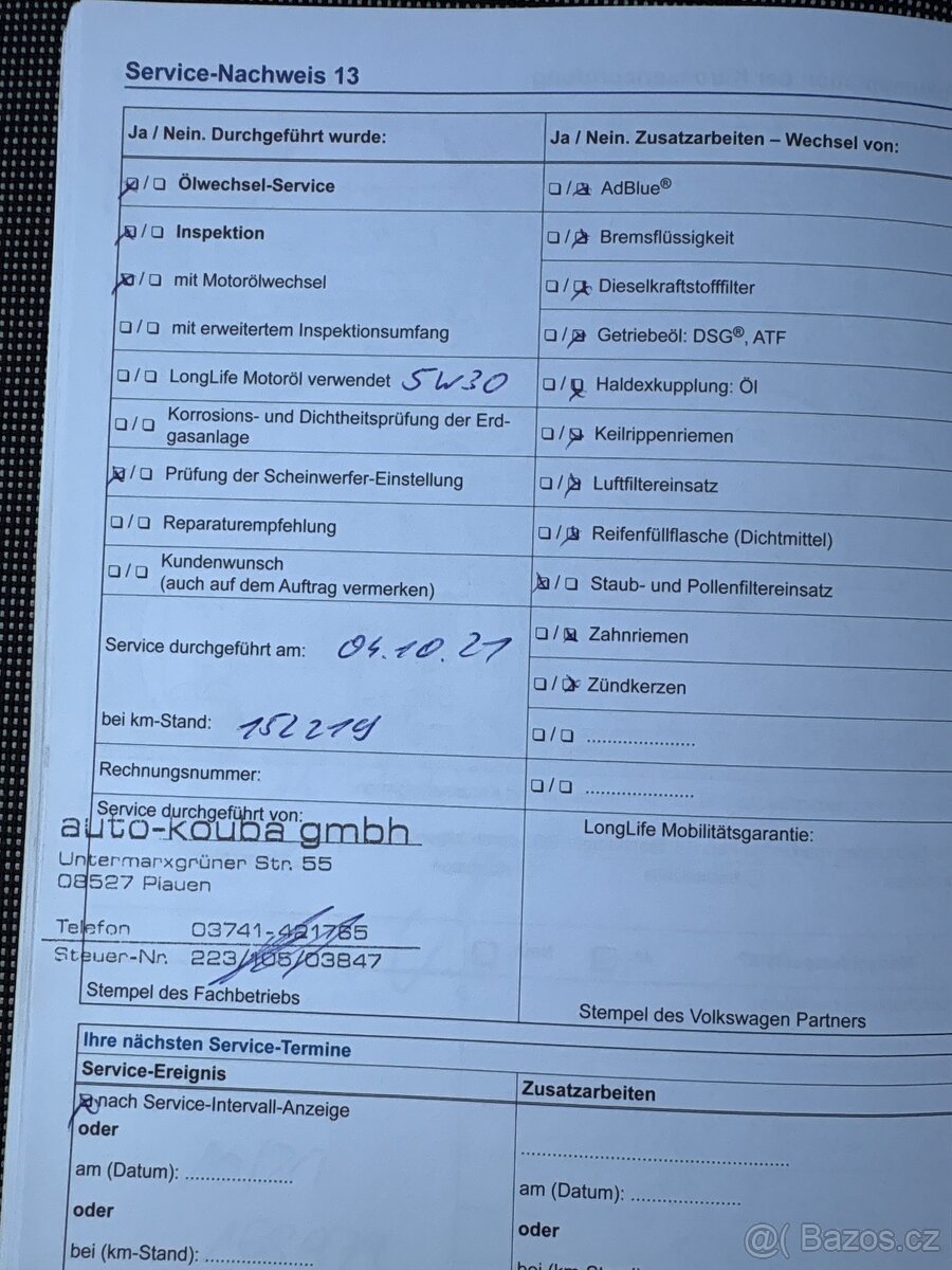 Volkswagen Golf VII 7 1.6 TDi 81KW servisni kniha - 17