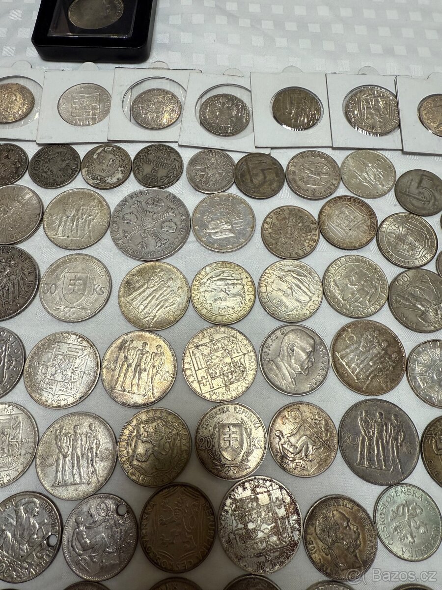 Velká sbírka stříbrných mincí - 17