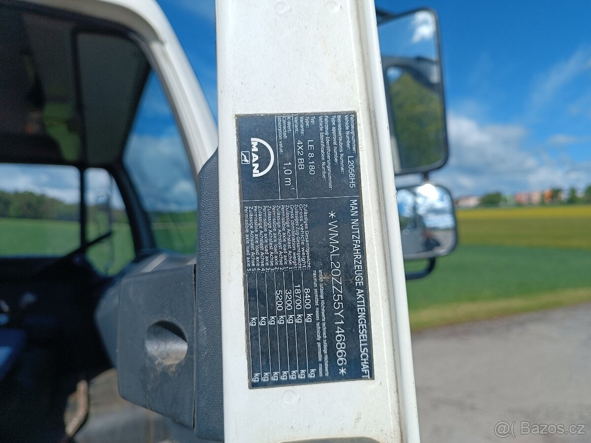 MAN LE 8,180 8400kg Nosič kontejneru CTS Okřínek L2000 2005 - 17