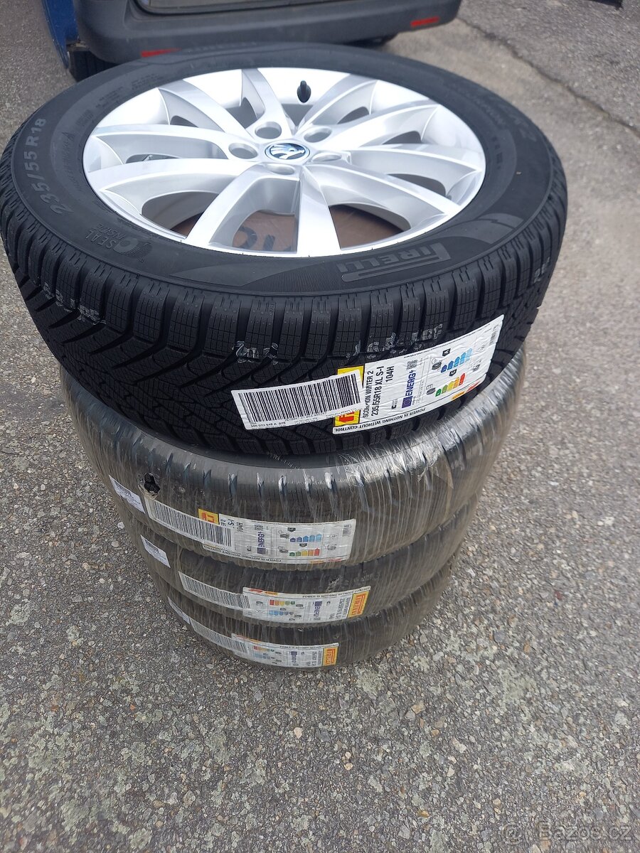 Š.Kodiaq, Kodiaq 2/VW Tiguan -NOVÁ zimní Alu sada-235/55R18. - 17