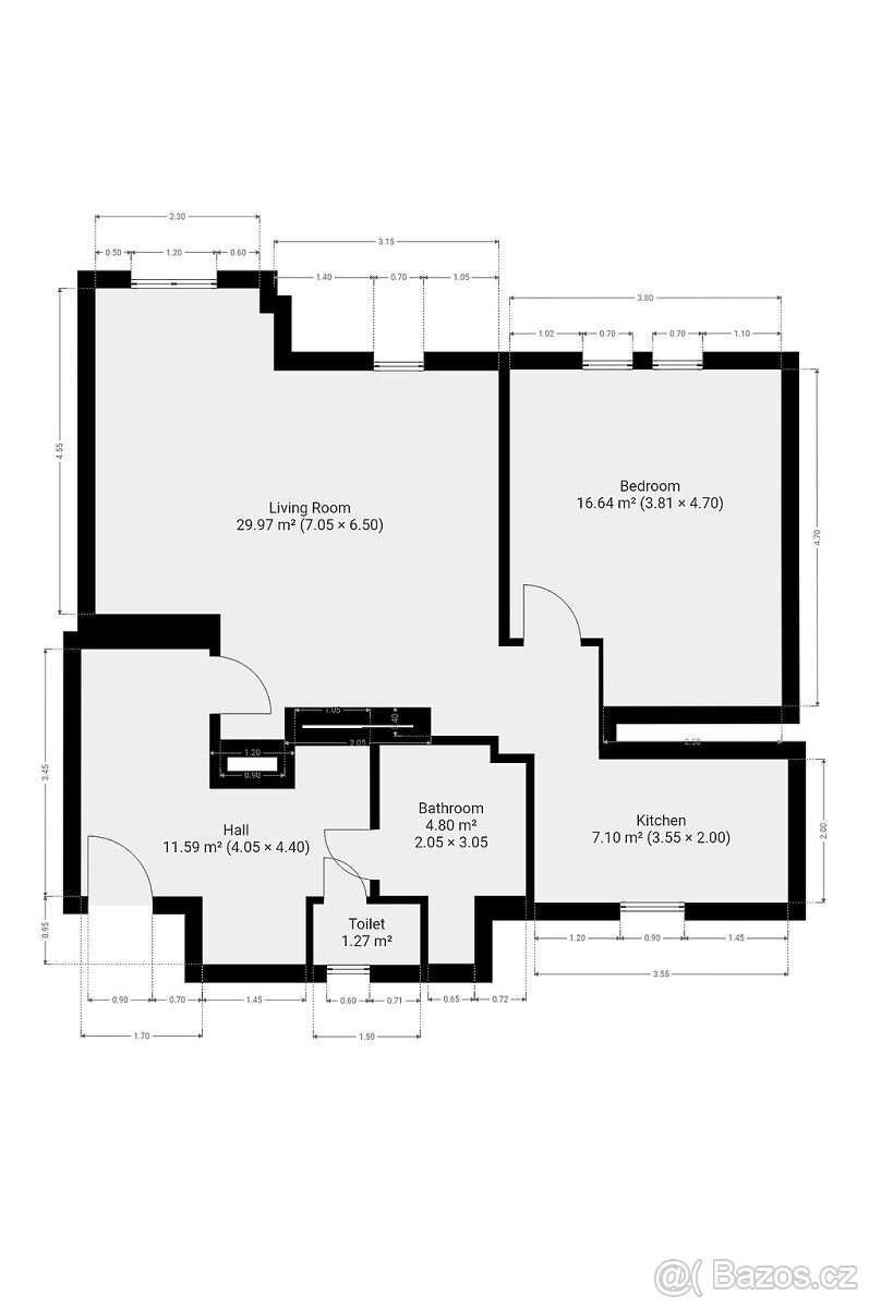 Pronájem bytu 2+kk, Na Folimance, Vinohrady, 77 m2 - 17