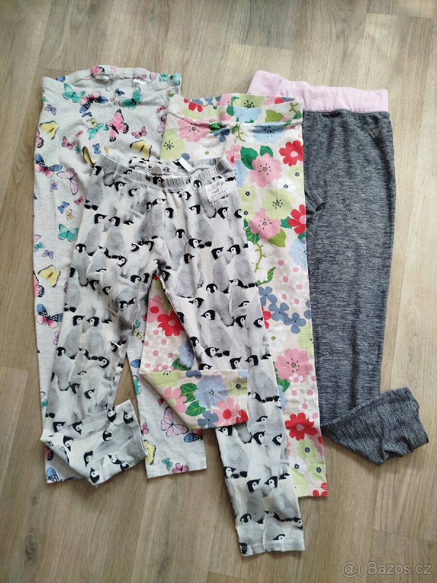 Oblečení Tchibo, H&M, vel.134, mikina, šaty, legíny - 17