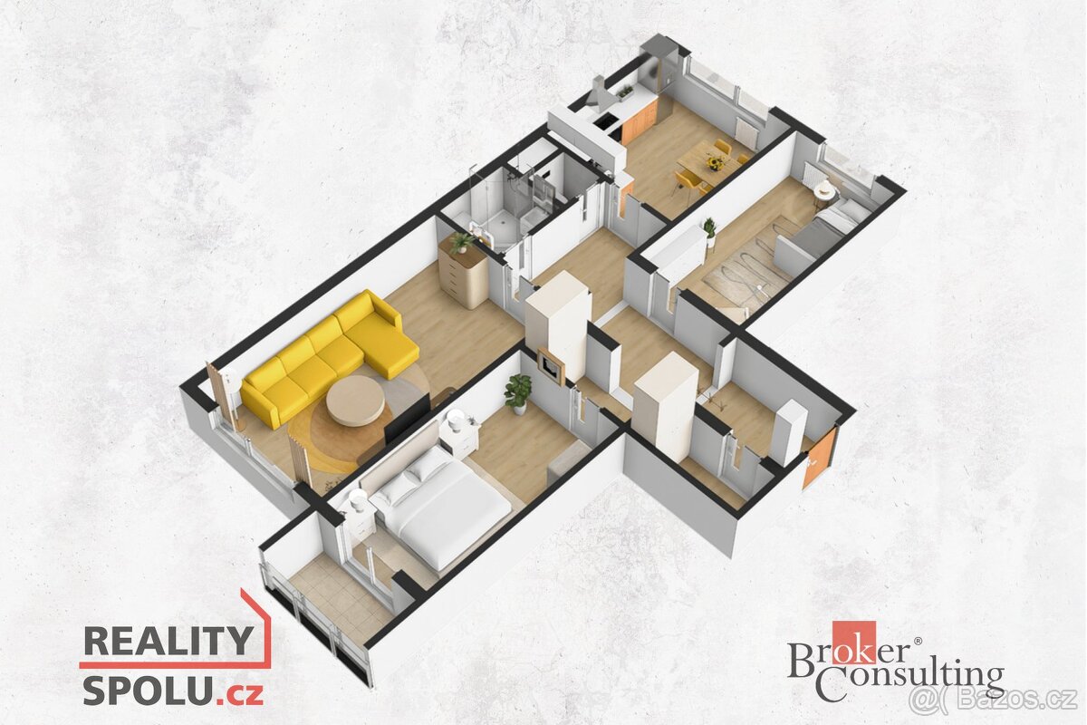 Prodej, byty/3+1, 79 m2, Urbánkova 3368/63, Modřany, 14300 P - 17