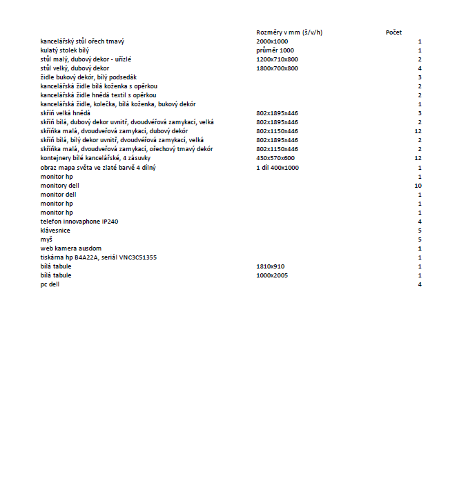 Kancelářské vybavení a výpočetní technika - 17