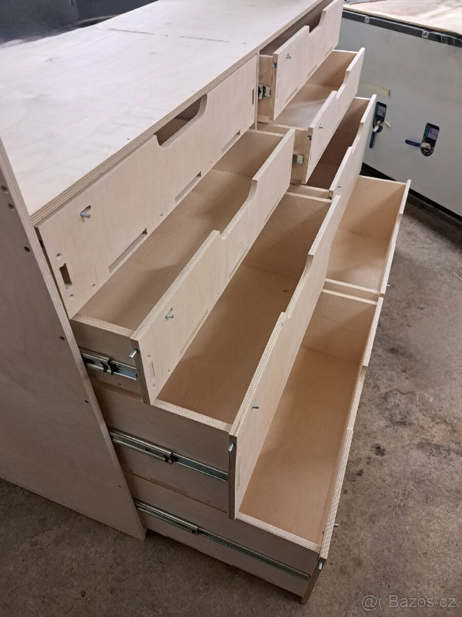 Regály,vestavba do Dodávky,ducato,jumper,crafter,CNC výroba - 17