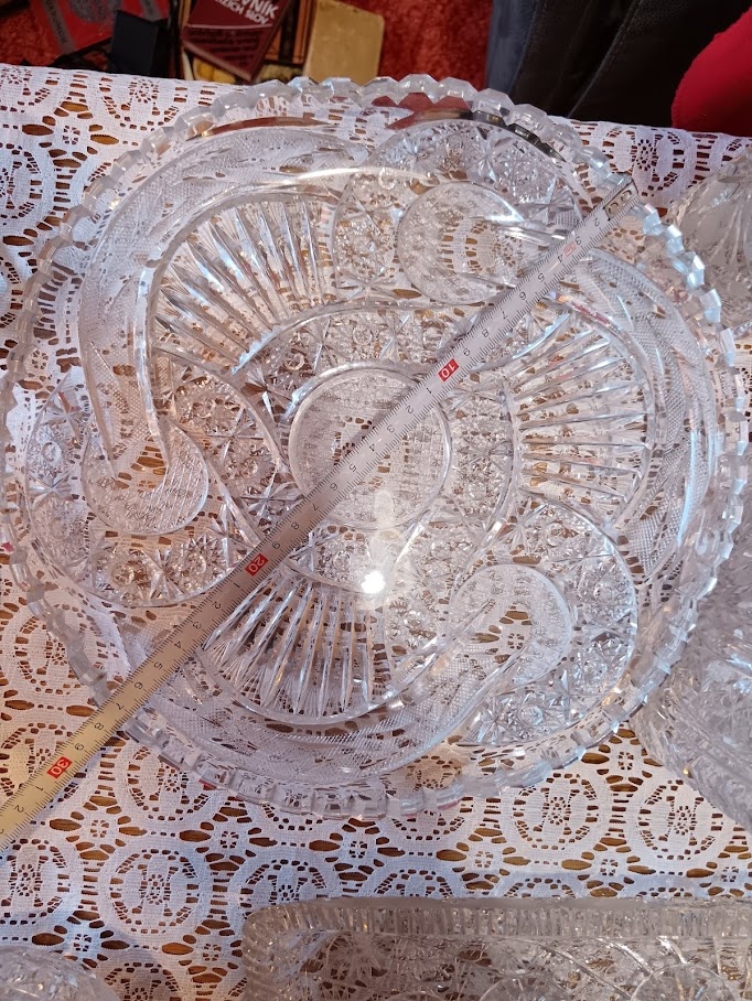 Obrovský set broušeného křišťálového skla (40+ ks) - 17
