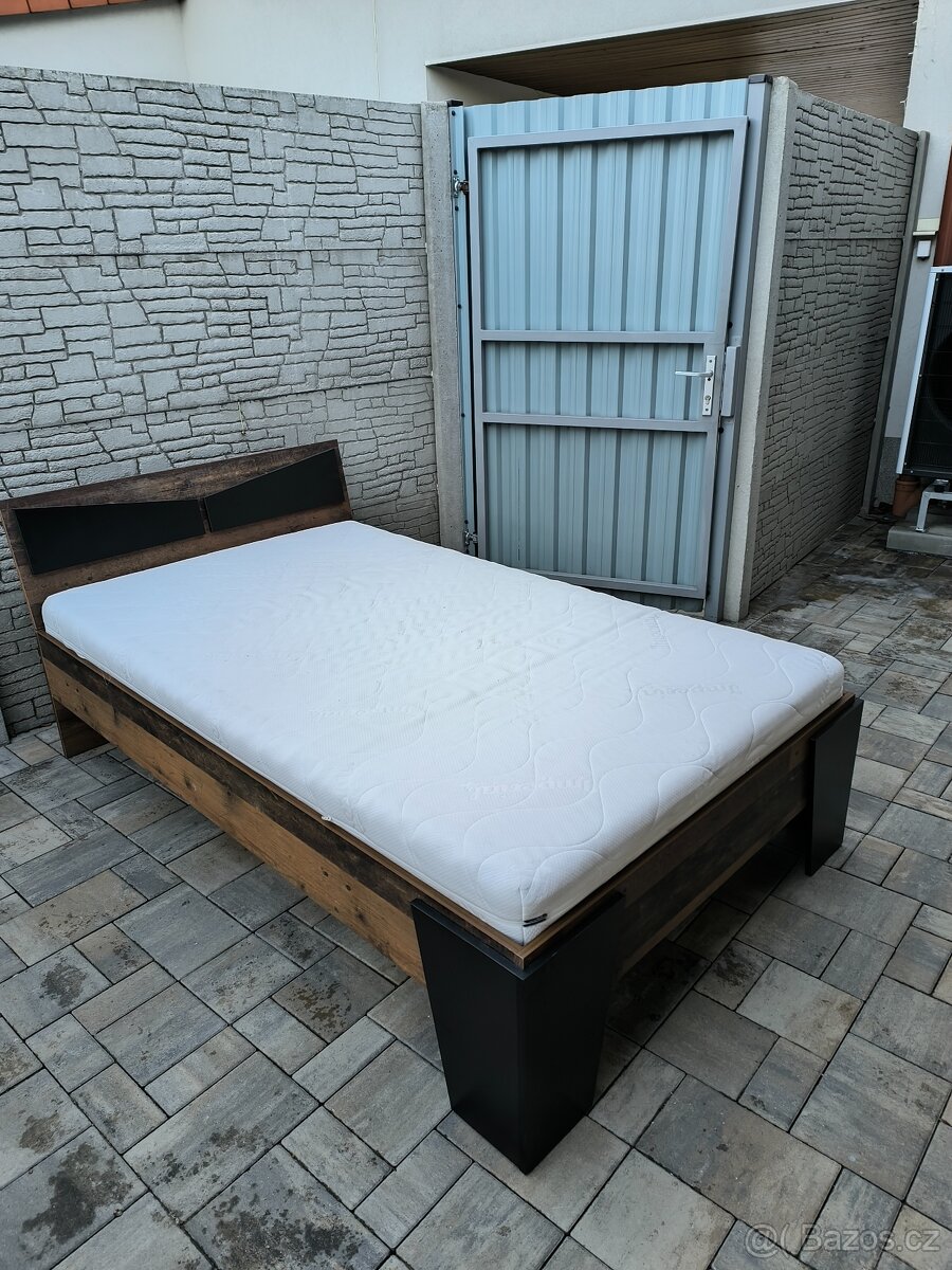 Prodám postel + Matrací 120cm x 200cm - 17