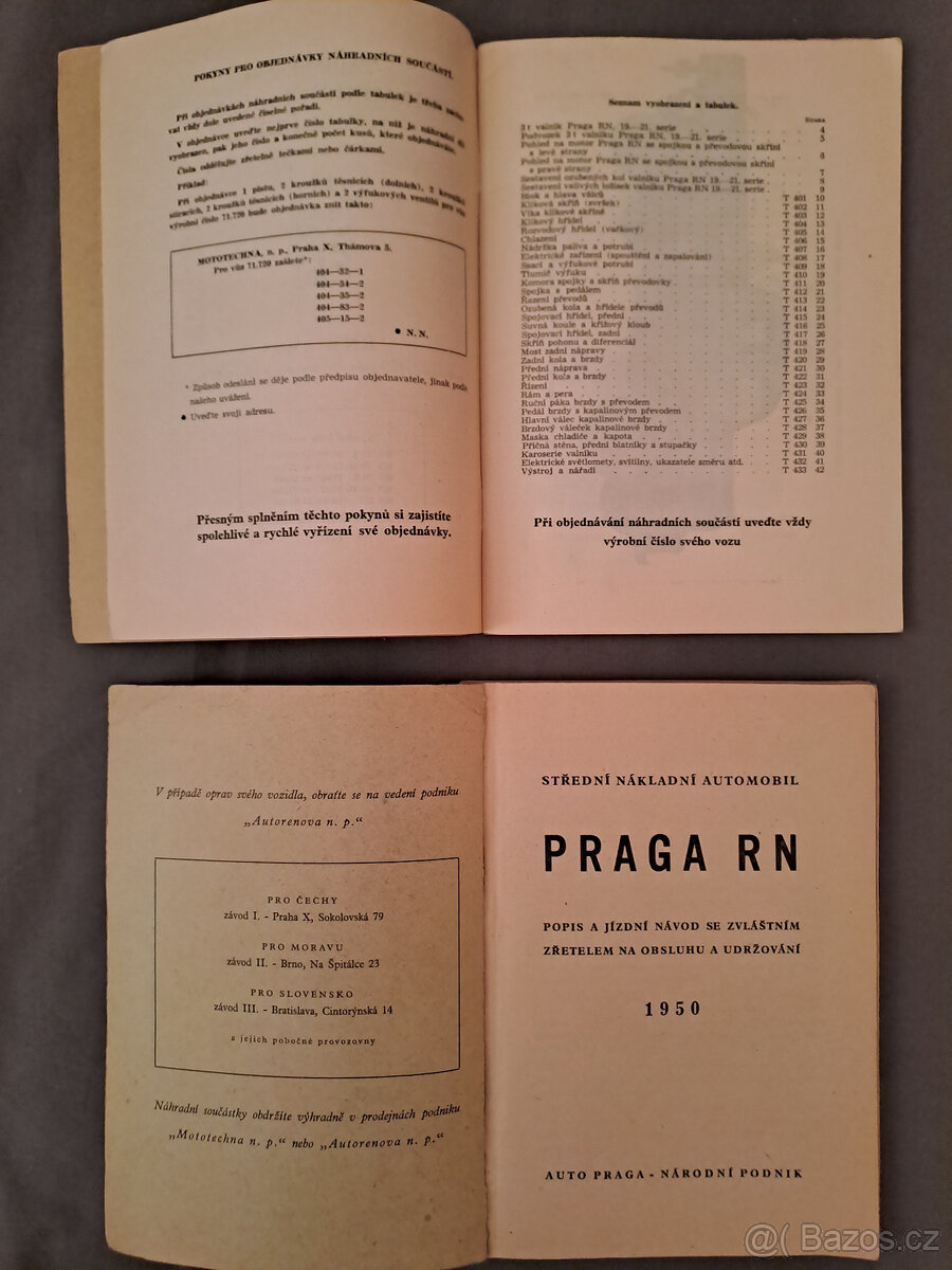 Škoda, Praga, Ford, Fiat, ZIL originální katalogy a příručky - 17
