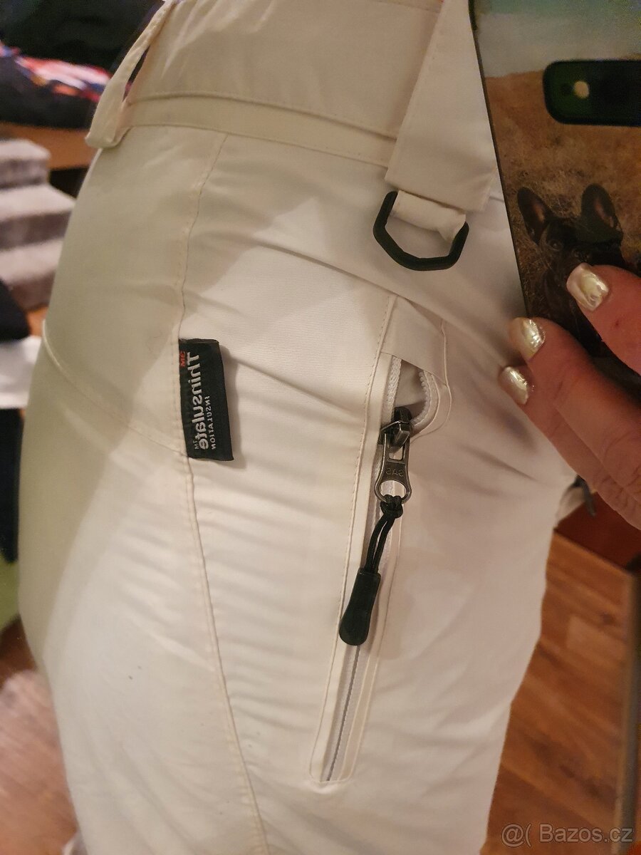 Damske lyzarske bile kalhoty na lyze Crivit insulate L/40 - 17