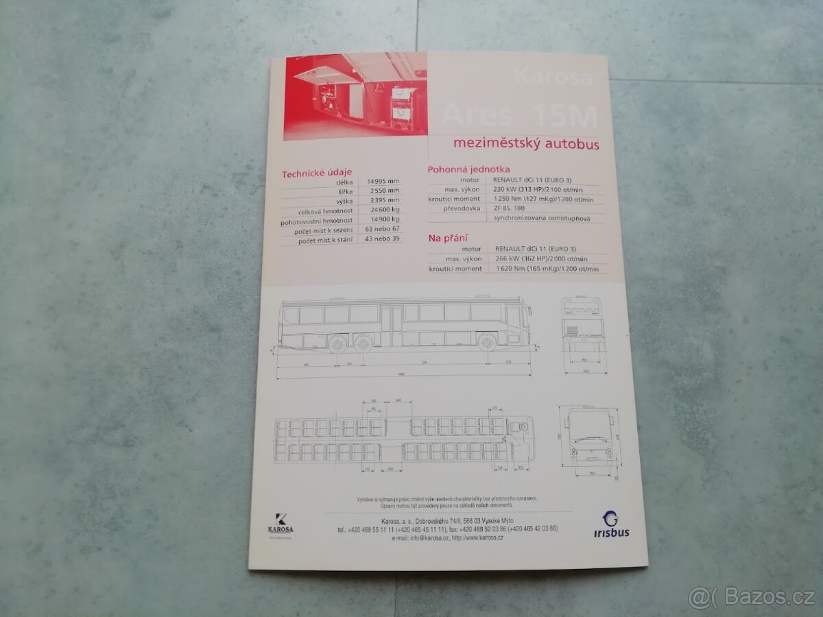 Karosa - katalogy, letáky - doprava v ceně - 17