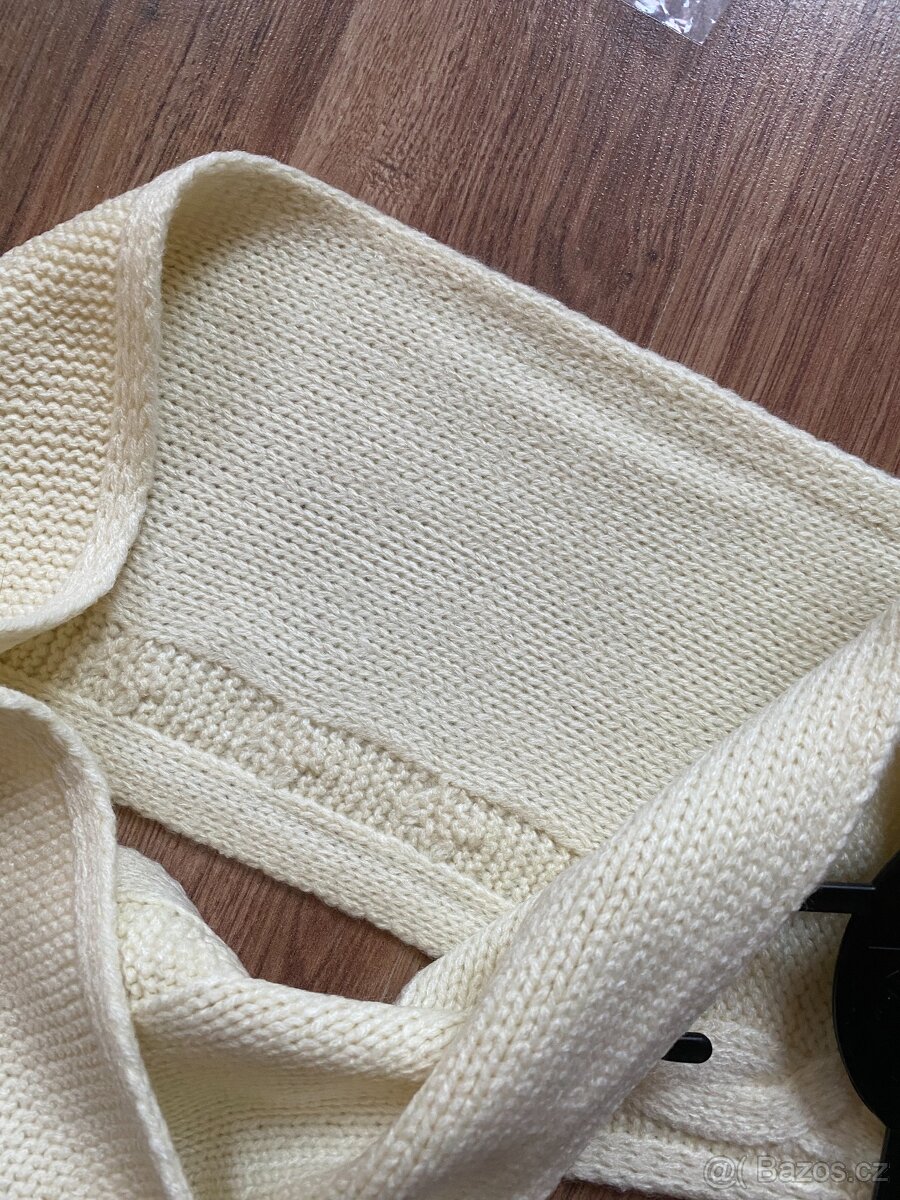 Nová dámská zimní šála ALPINE PRO - krémová, akryl - 17